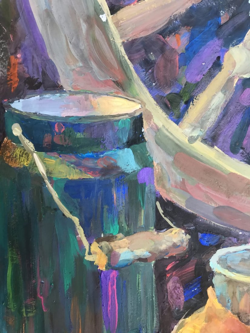 Gouache painting Rustic still life Unknown artist - 6