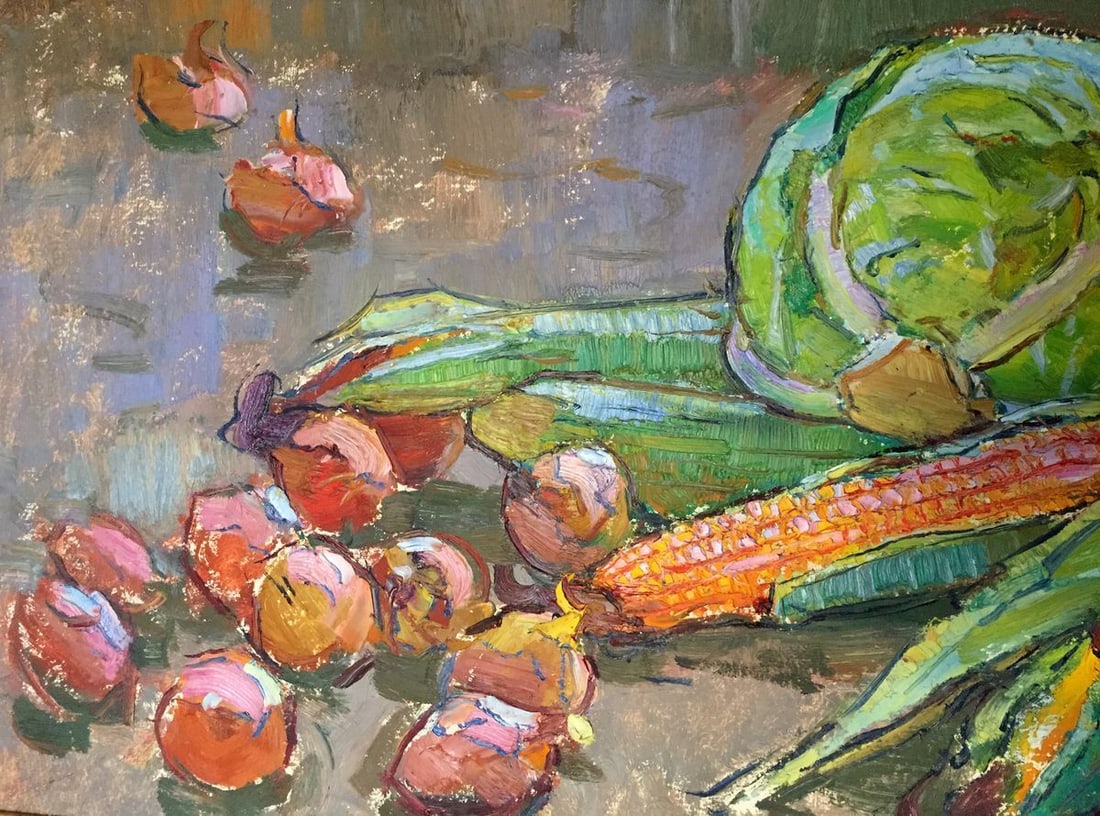 Oil painting Still life with corn Chehodar Vasyl - 3