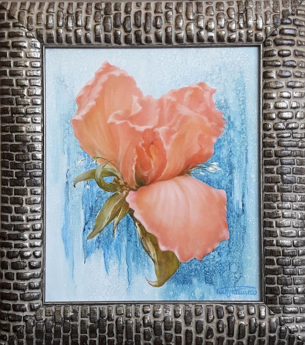 Oil painting Red flower Korkishko Vasily: Title: Oil painting Red flower Korkishko Vasily Description: NoKork 77 *** ABOUT THIS PAINTING *** * TITLE: "Red flower" * ARTISTS: Korkishko Vasily * SIZE: 35x30 cm/'13.77x11.81 inches' * MEDIUM: