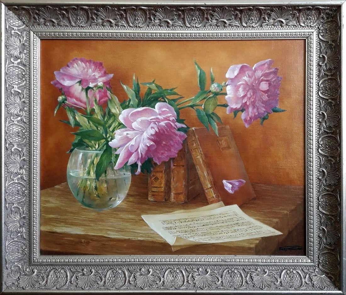 Oil painting Still life Korkishko Vasily: Title: Oil painting Still life Korkishko Vasily Description: NoKork 88 *** ABOUT THIS PAINTING *** * TITLE: "Still life" * ARTISTS: Korkishko Vasily * SIZE: 45x55 cm/'17.71x21.65 inches' * MEDIUM: