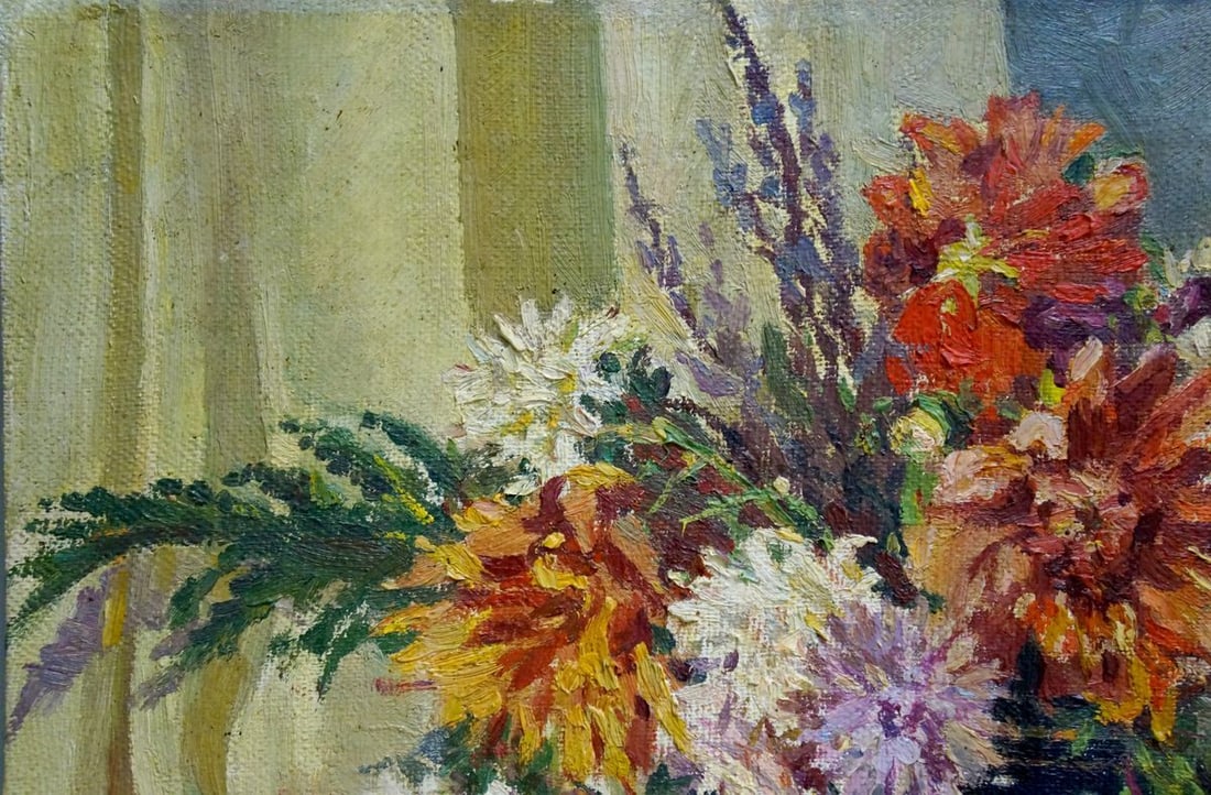 Oil painting Flowers Terentyev Nikolay Pavlovich - 3