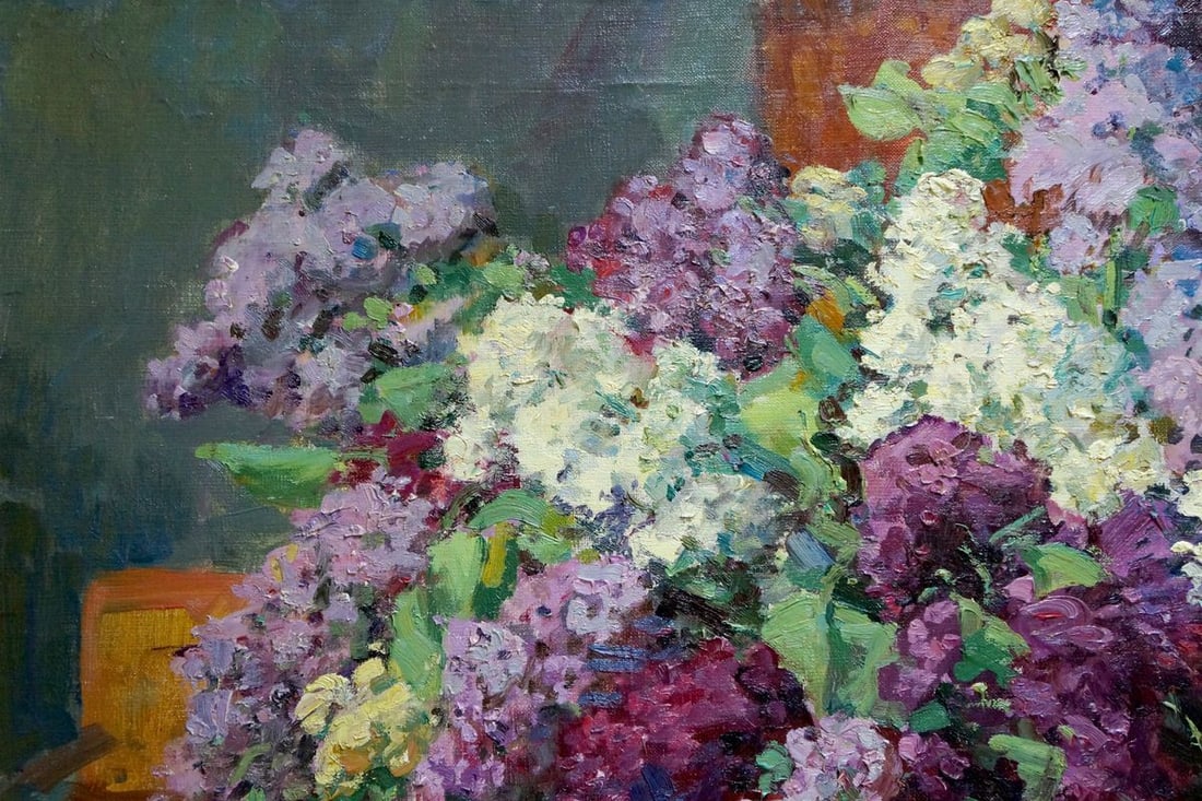 Oil painting Lilac bouquet Kisel Ivan Gordeevich - 3