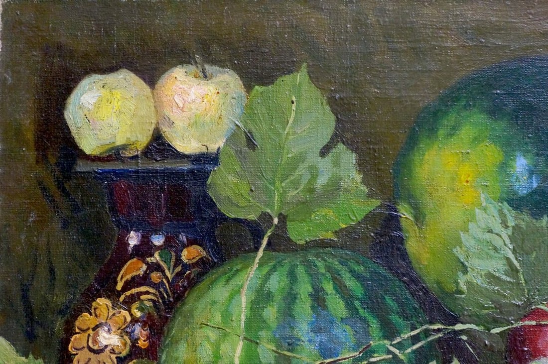 Oil painting Fruit in baskets - 3