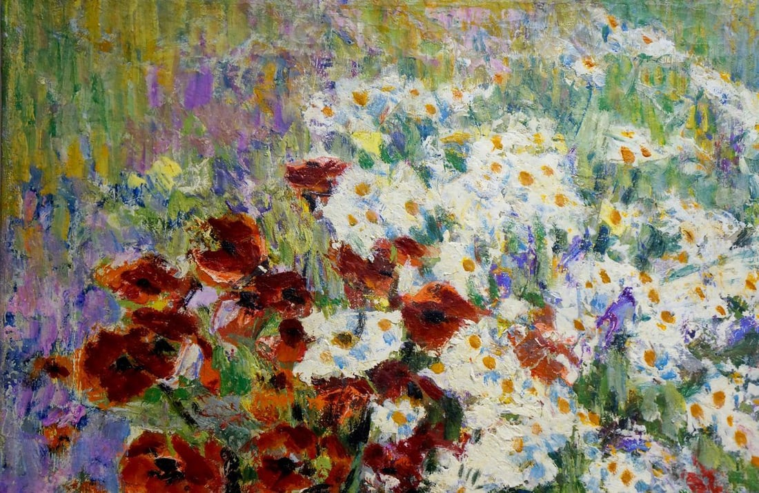 Oil painting Flowers - 3