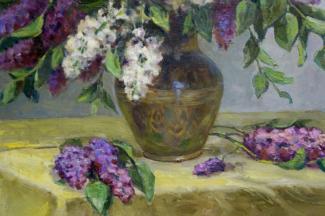 Oil painting Lilac bouquet Krasnov N.G. - 6