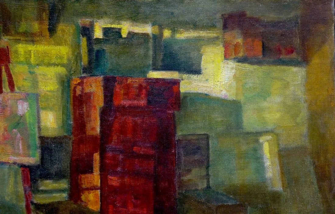 Oil painting Room interior - 4