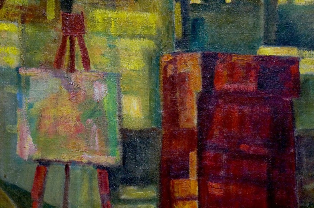 Oil painting Room interior - 6