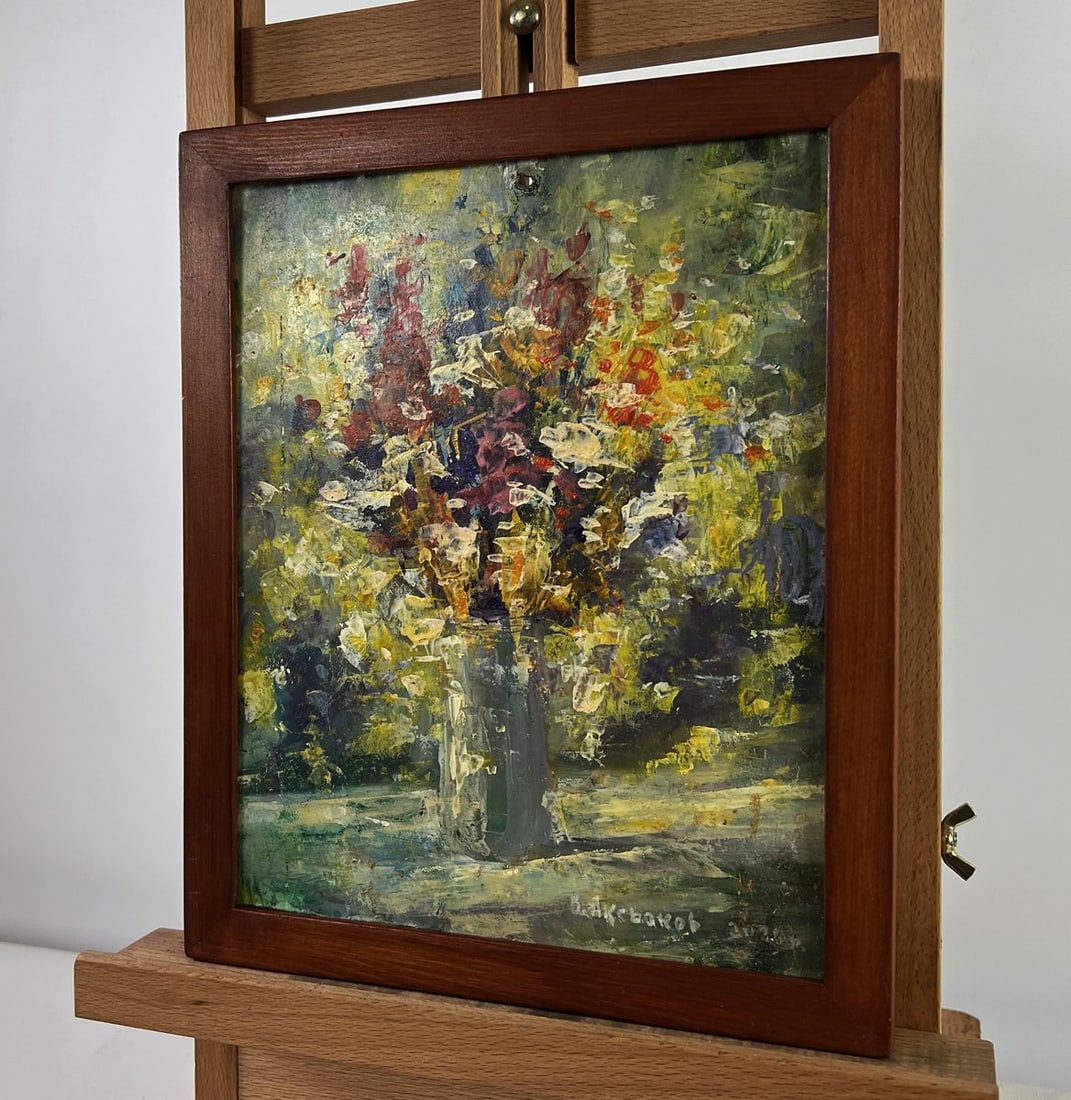 Oil painting Bouquet of wild flowers Vadim Aksenov - 2