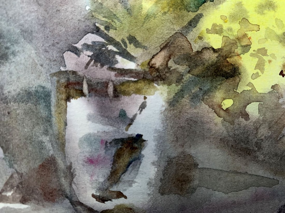 Watercolor painting Yellow flowers Viktor Mikhailichenko - 3