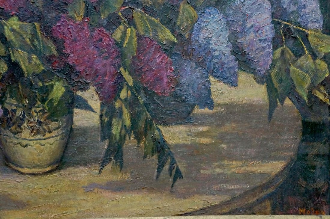 Oil painting Lilac bouquet Mozok Valery Leontyevich - 5