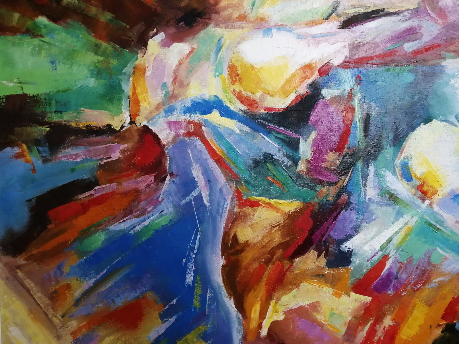 Oil painting Fight Vadim Os'onov - 4