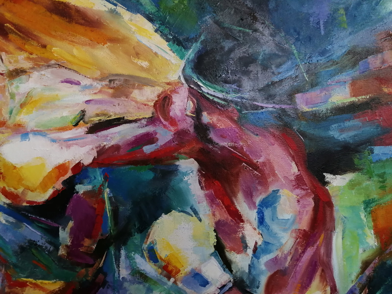Oil painting Fight Vadim Os'onov - 5