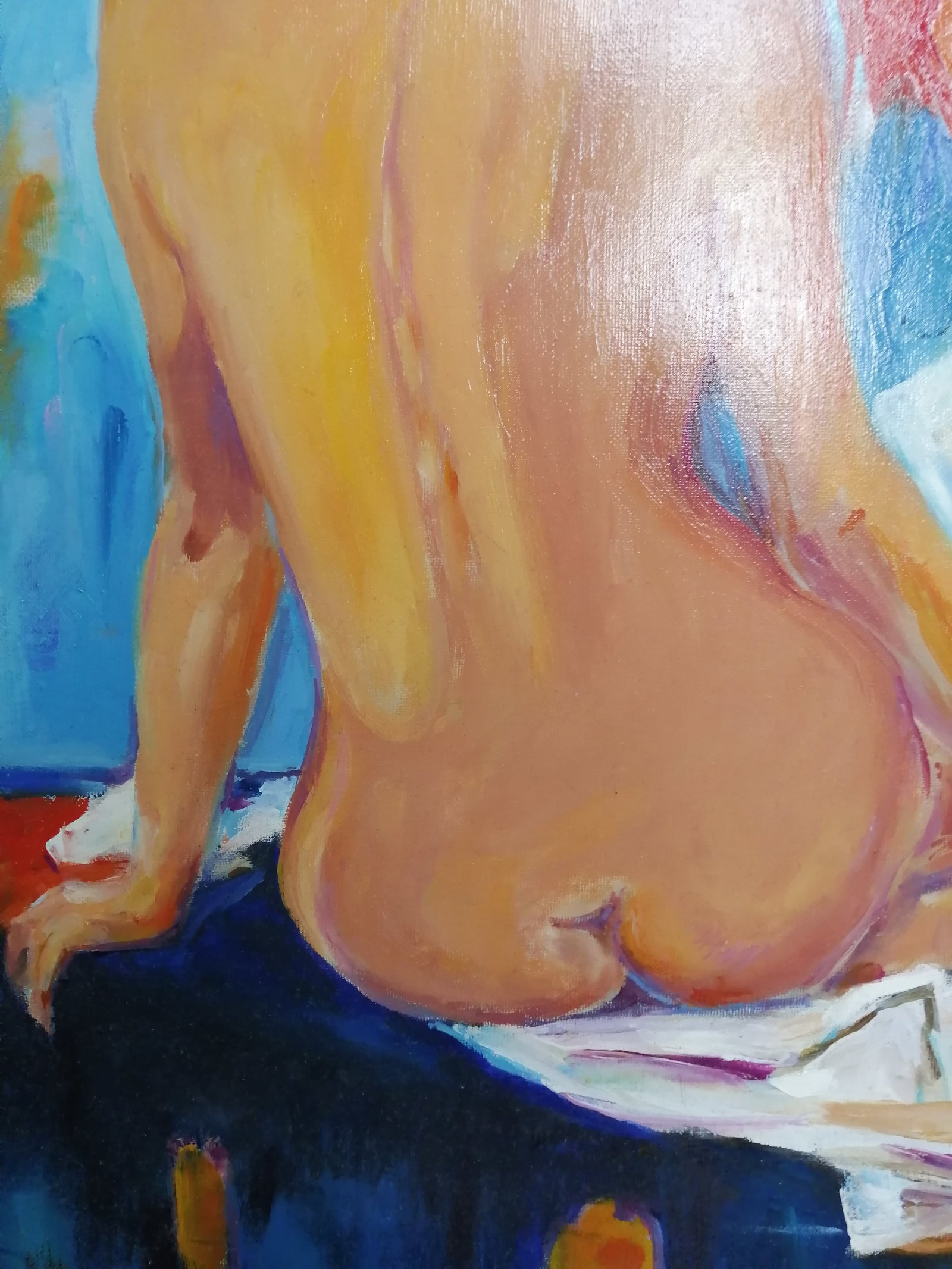 Oil painting Naked in red Vadim Os'onov - 5