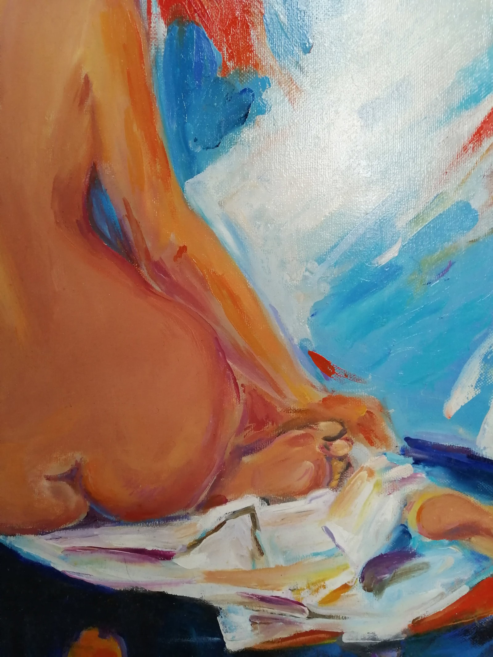Oil painting Naked in red Vadim Os'onov - 6