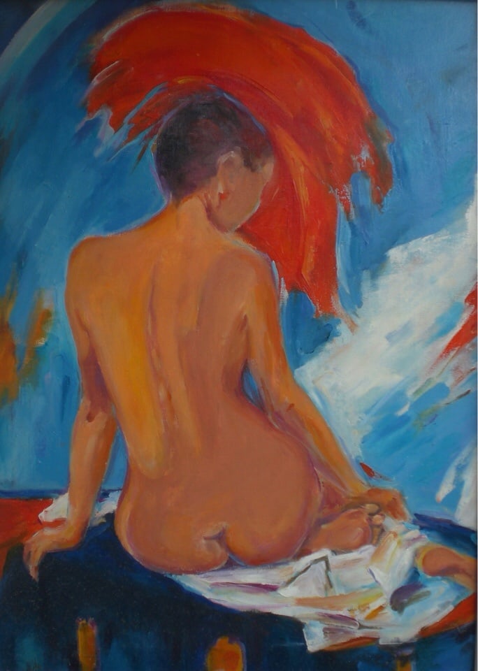 Oil painting Naked in red Vadim Os'onov - 8