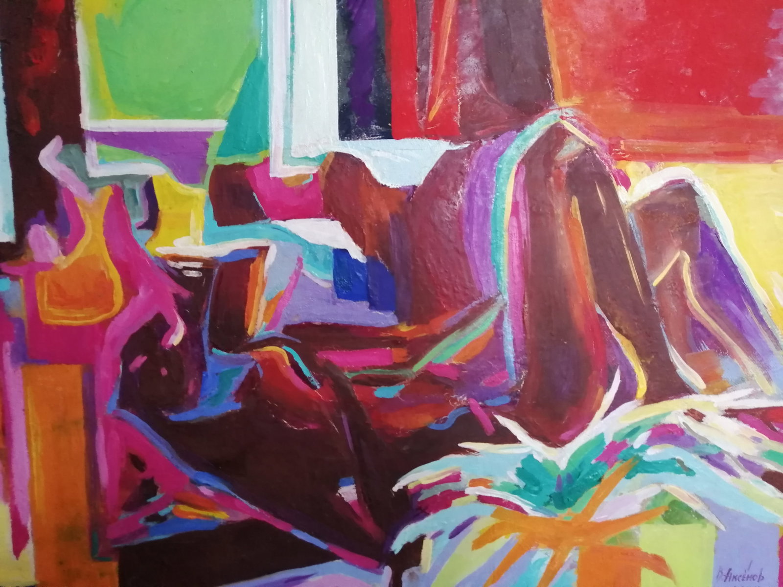 Oil painting Hot girl Vadim Os'onov - 2