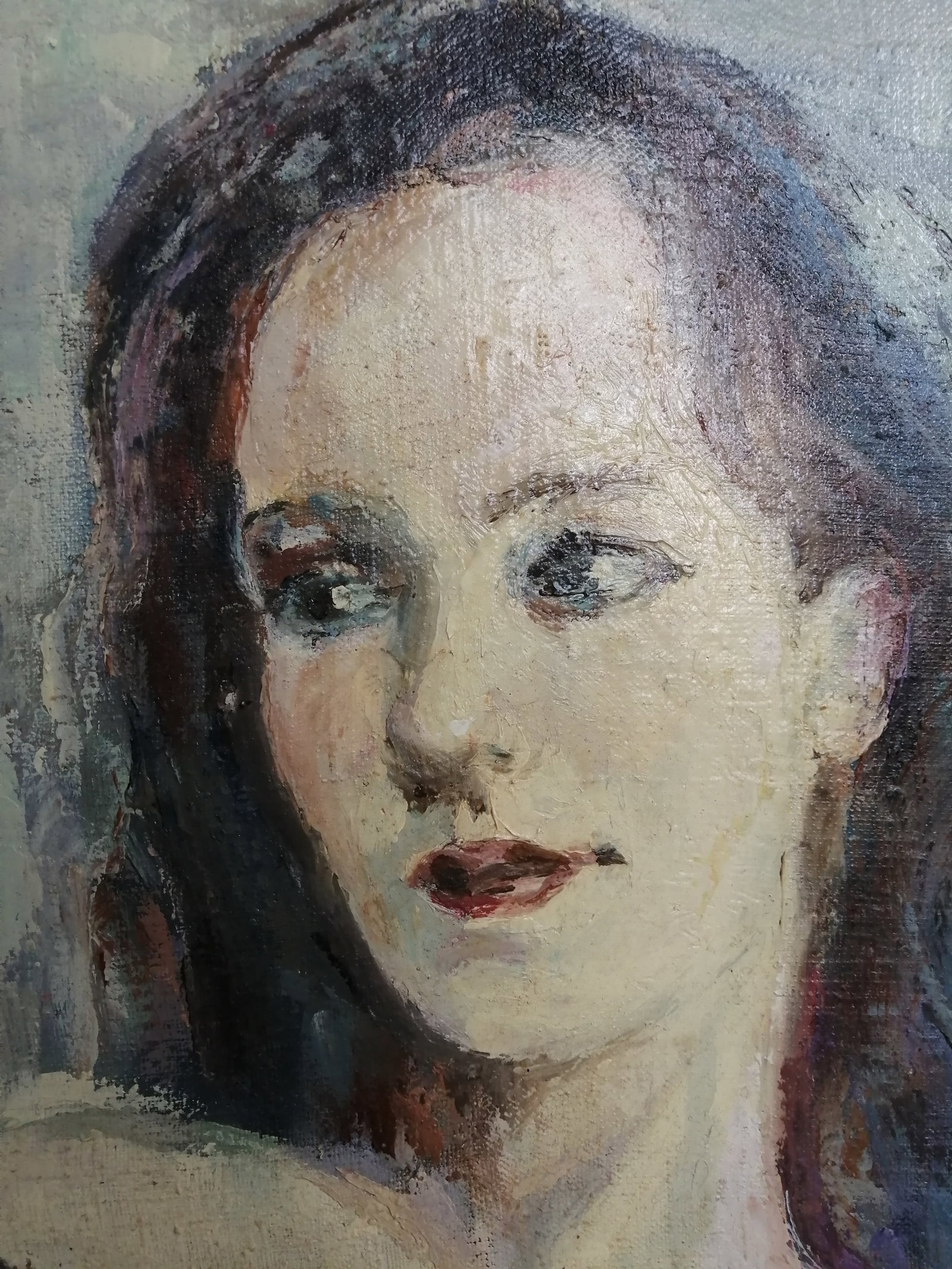 Oil painting Woman portrait Vadim Os'onov - 3