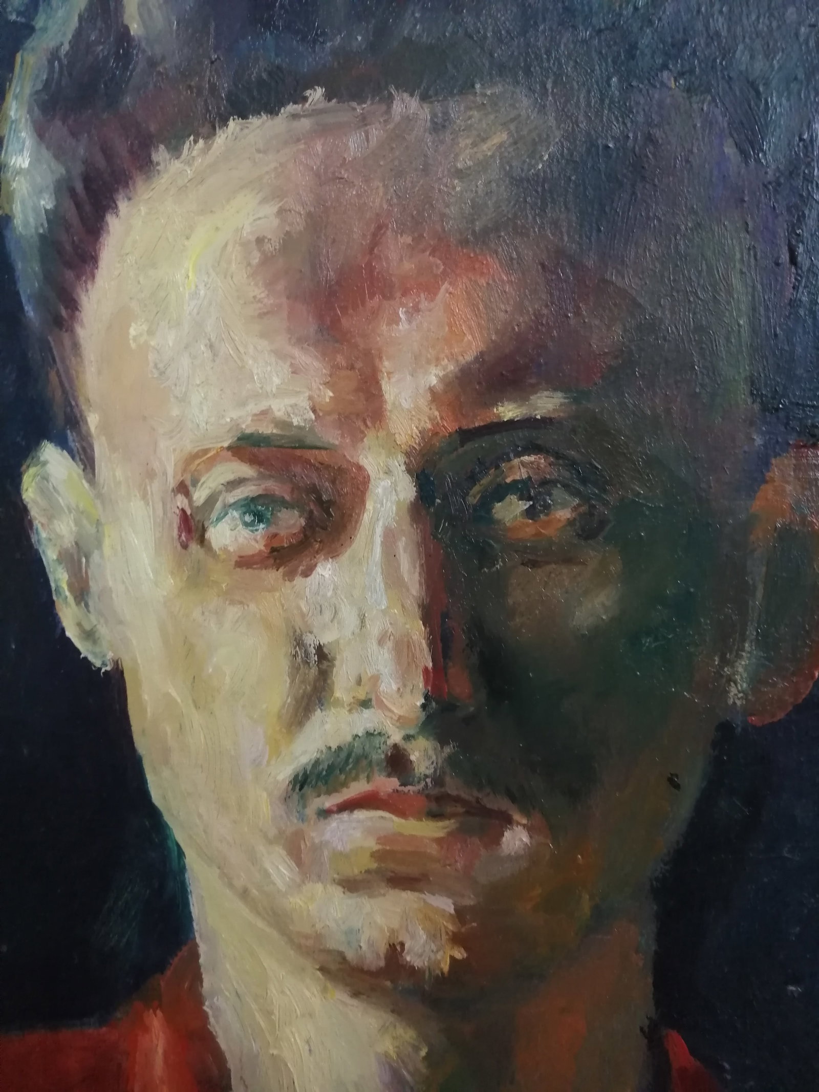 Oil painting self-portrait Vadim Os'onov - 5