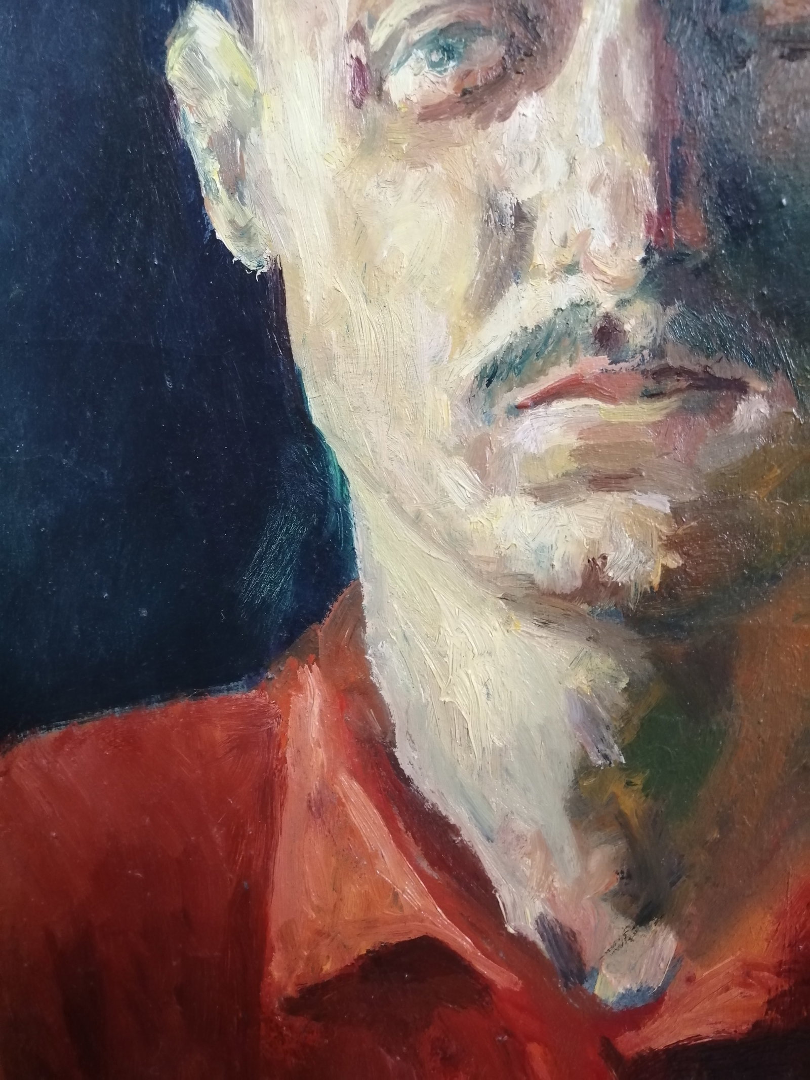 Oil painting self-portrait Vadim Os'onov - 6