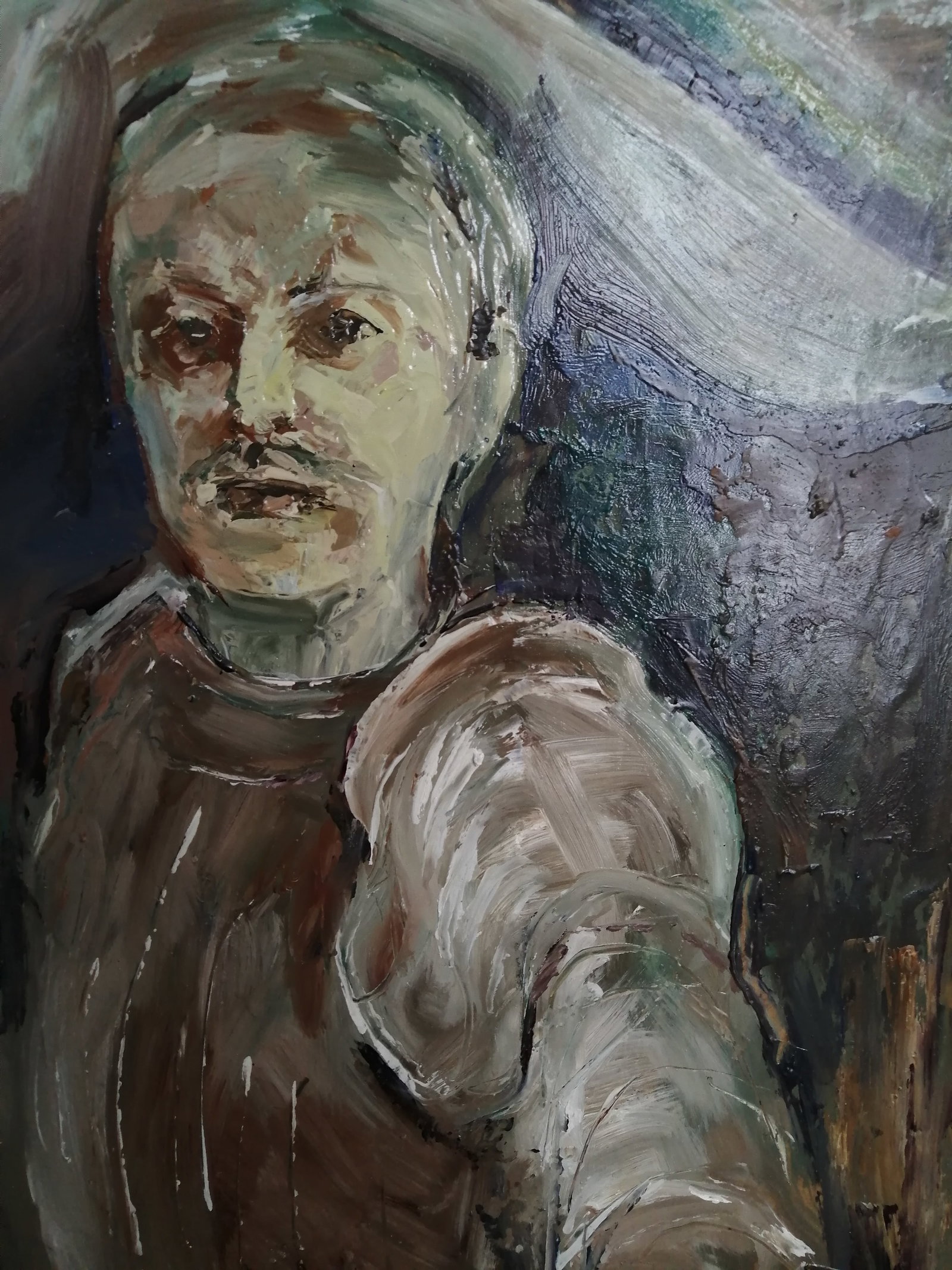 Oil painting Selfie from the past Vadim Os'onov - 4
