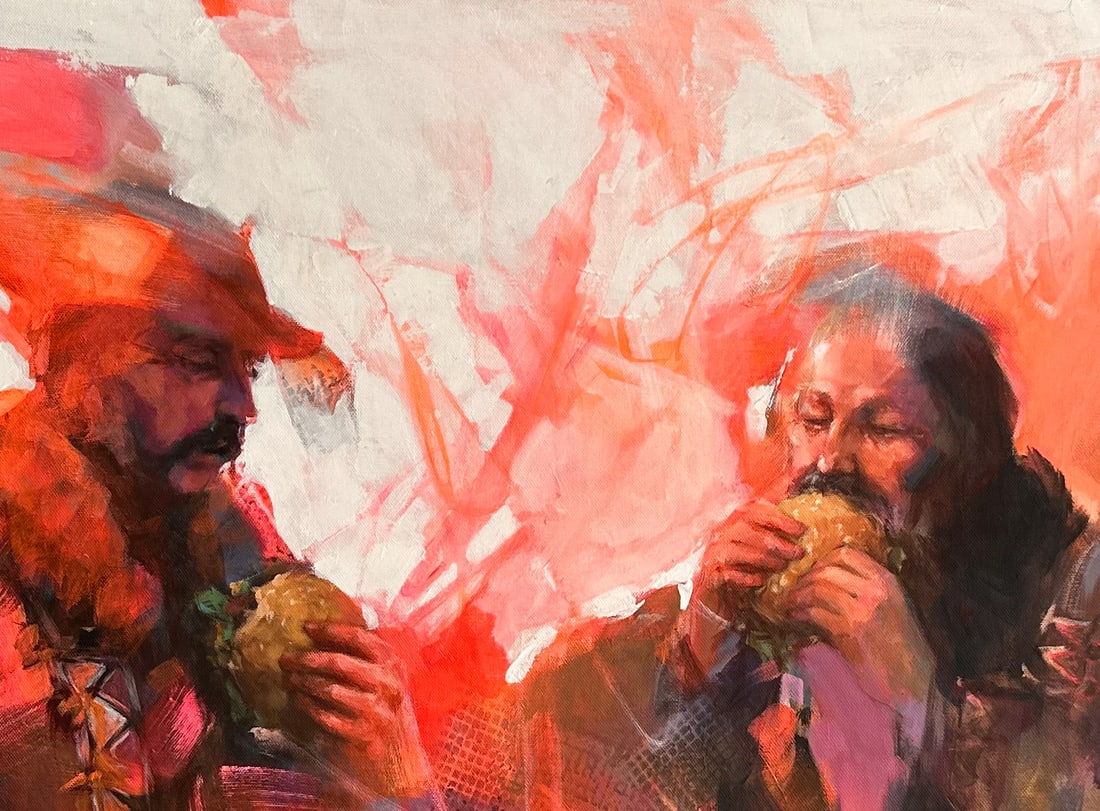 Oil portrait painting Degustation Ivan T. - 2