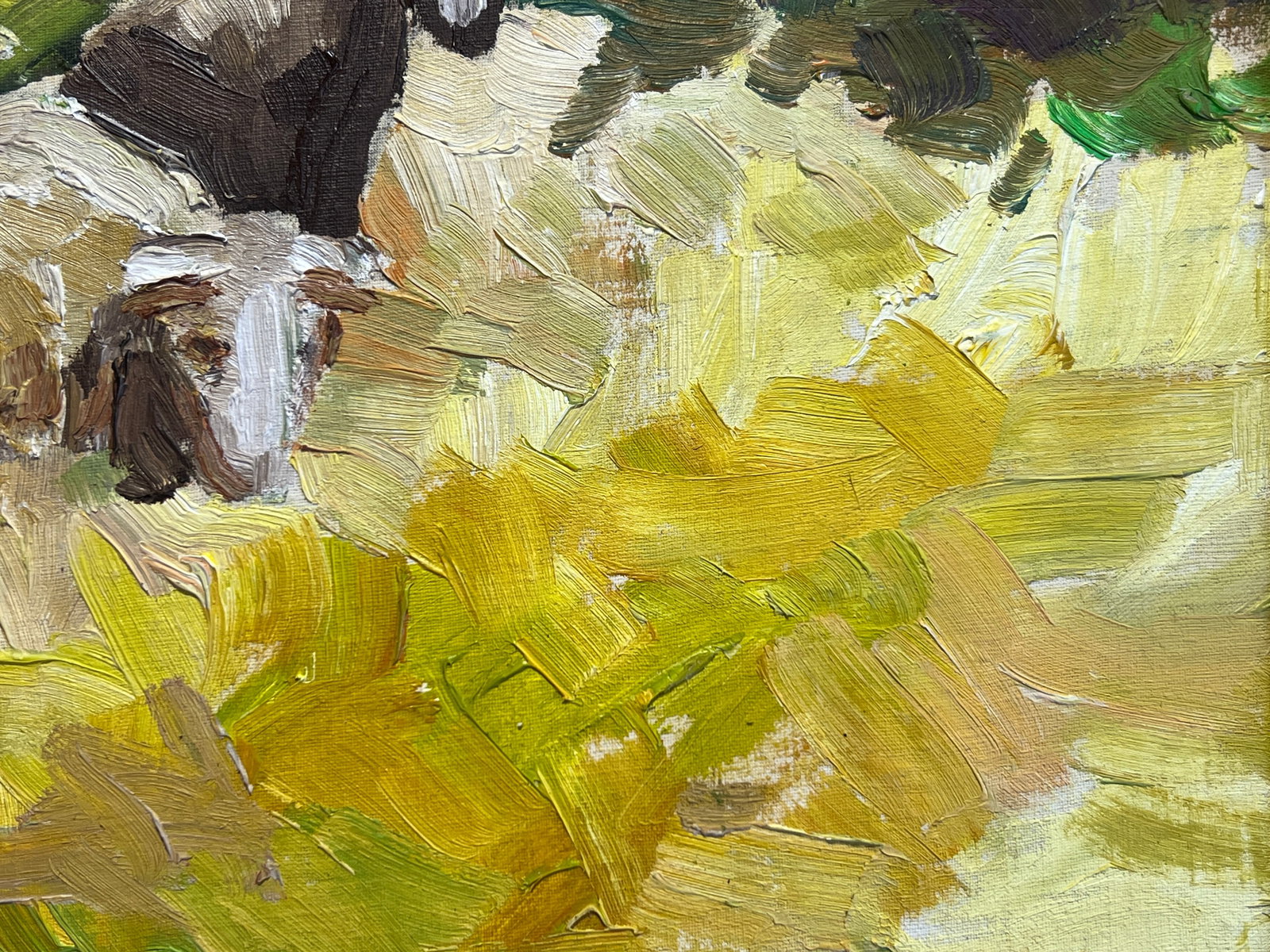 Oil painting with frame Sheep K. Leonid - 4
