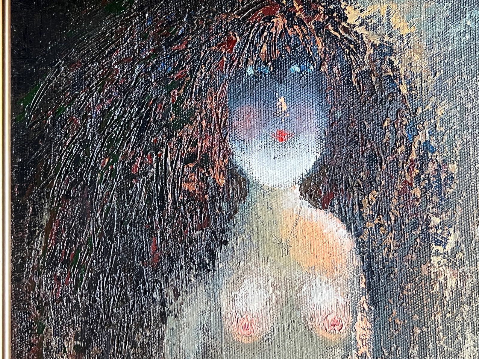 Oil painting with frame figure K. Leonid - 3