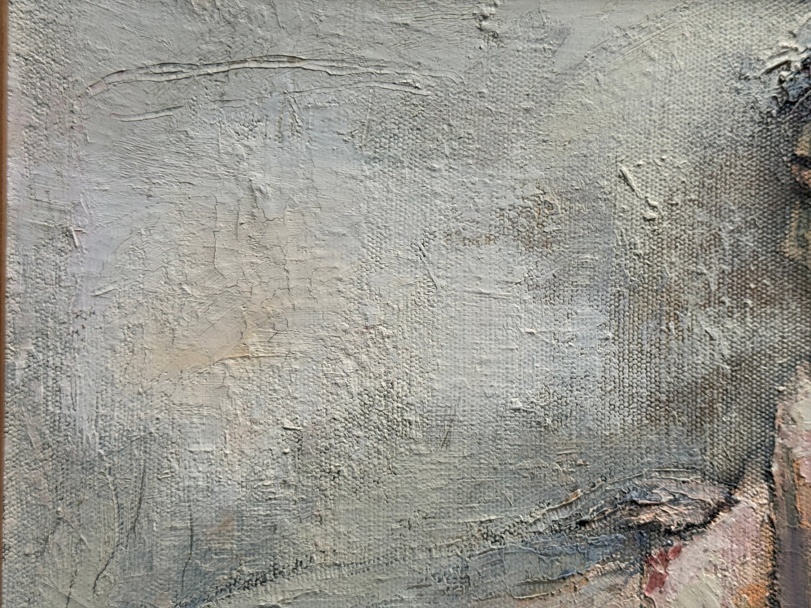 Abstract Oil painting with frame Nu K. Leonid - 3