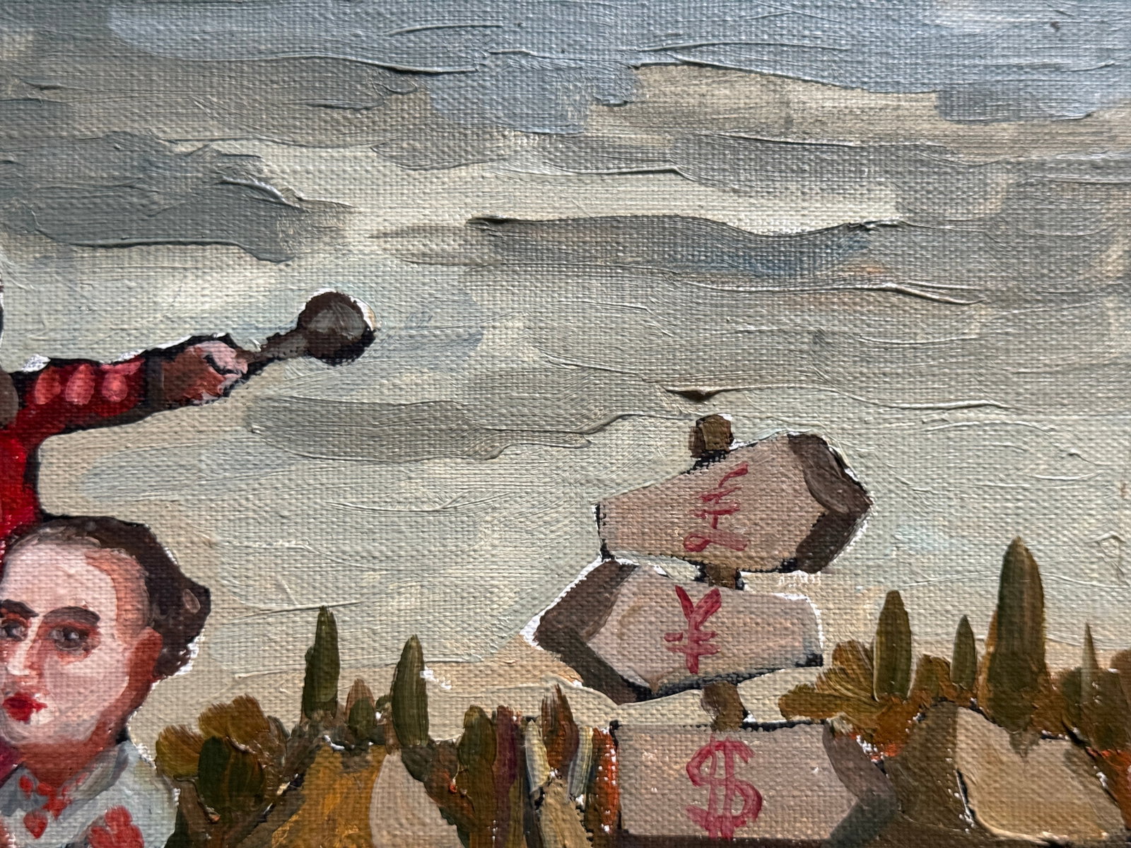 Oil painting with frame To Europe K. Leonid - 4