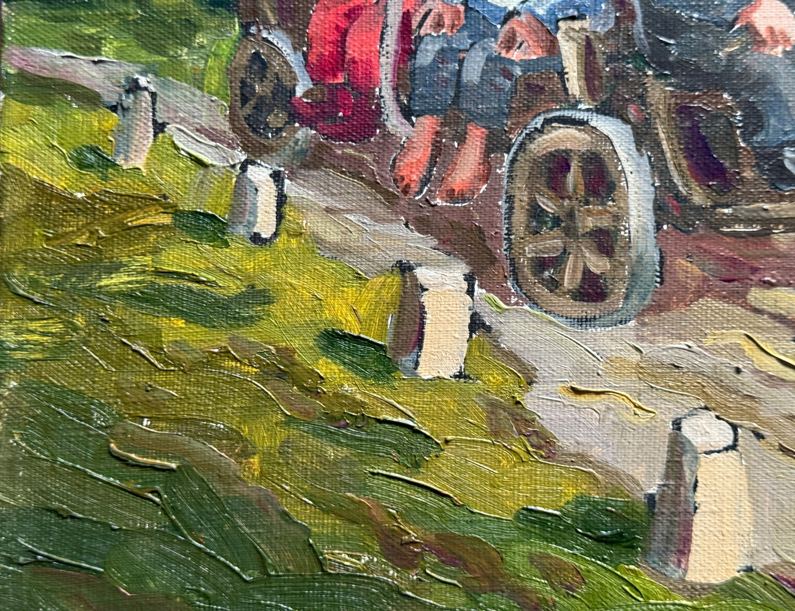 Oil painting with frame To Europe K. Leonid - 8