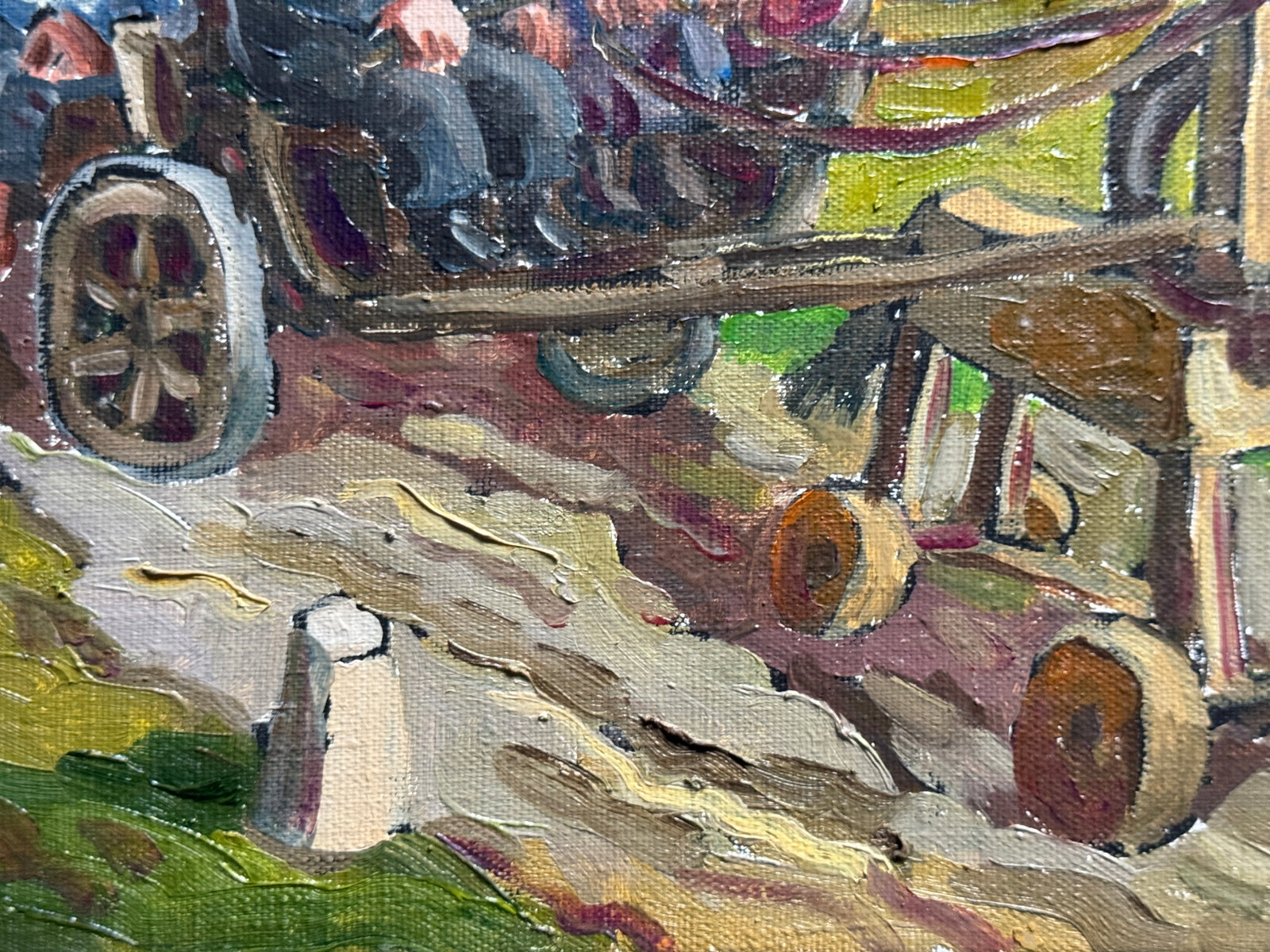 Oil painting with frame To Europe K. Leonid - 9