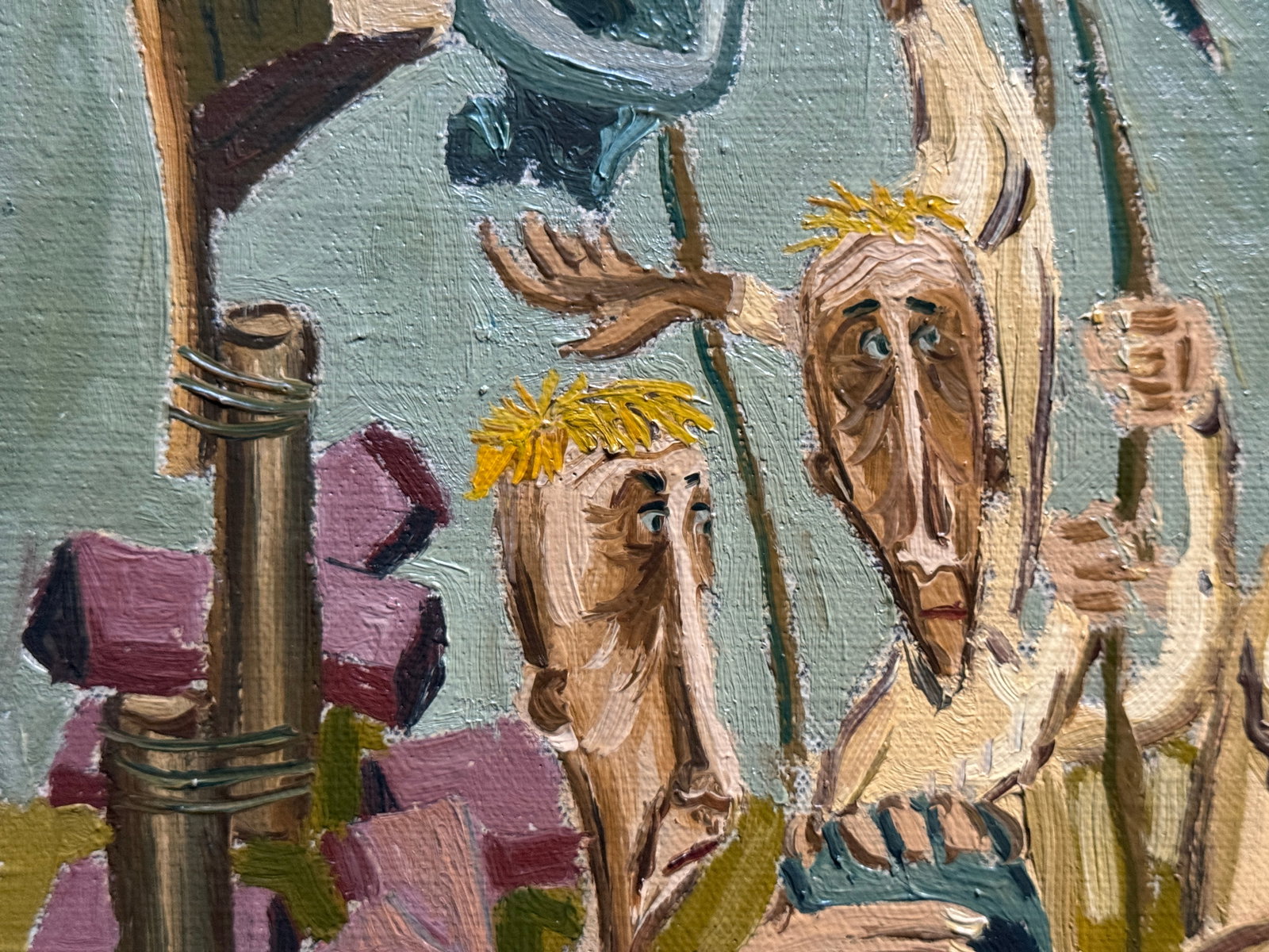 Oil painting with frame absurdity K. Leonid - 3