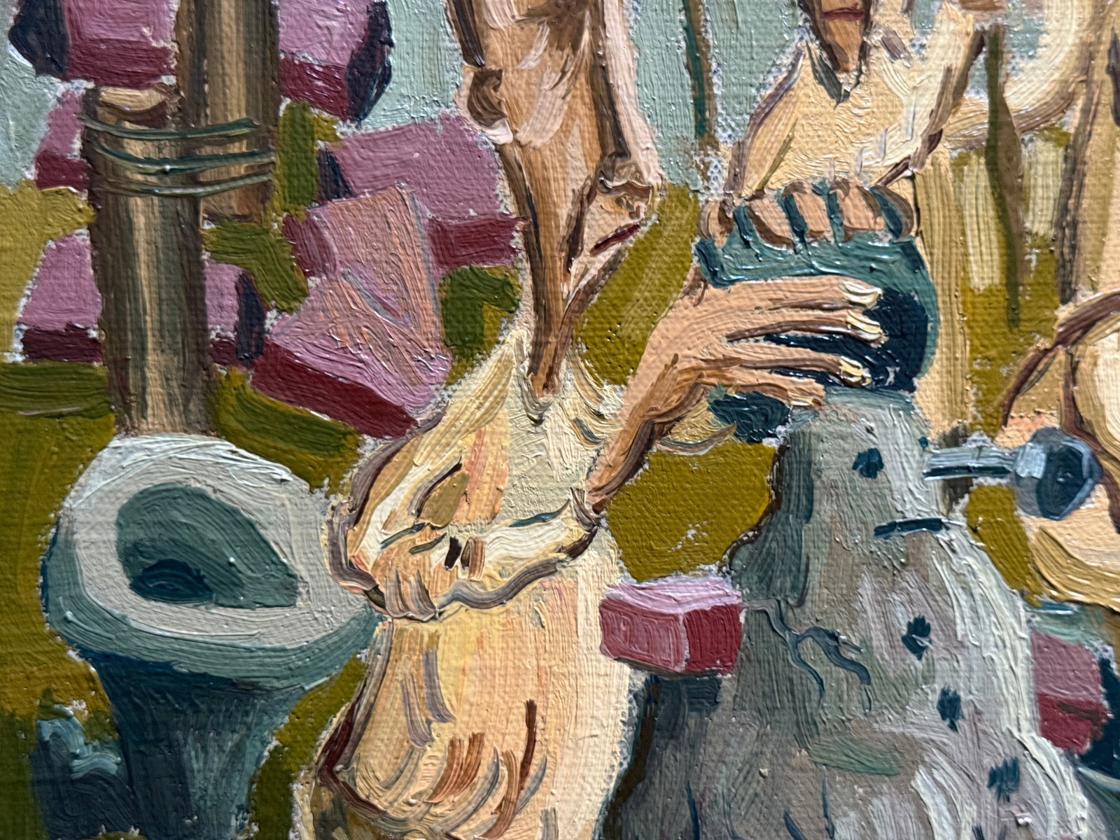 Oil painting with frame absurdity K. Leonid - 4