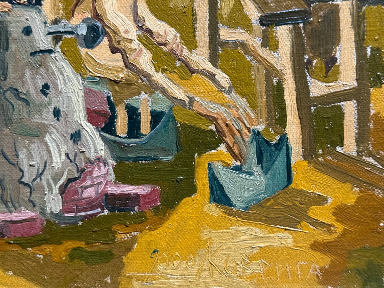 Oil painting with frame absurdity K. Leonid - 6