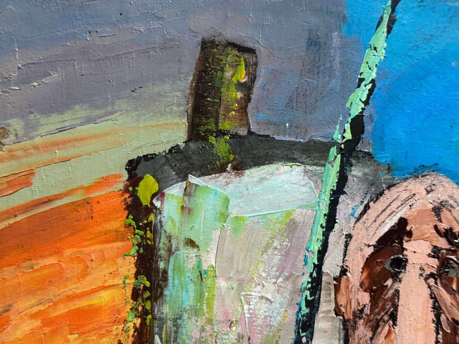 Oil painting with frame point of view K. Leonid - 2