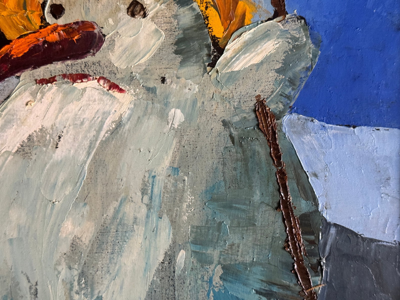 Oil painting with frame End of February K. Leonid - 7