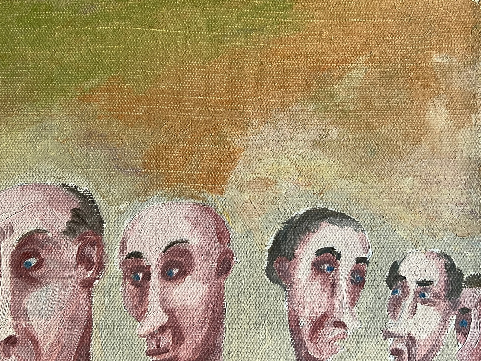 Oil painting with frame Queue K. Leonid - 8