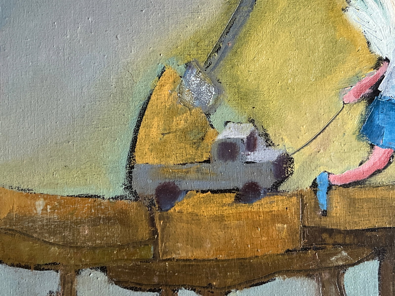 Oil painting with frame A little angel K. Leonid - 5