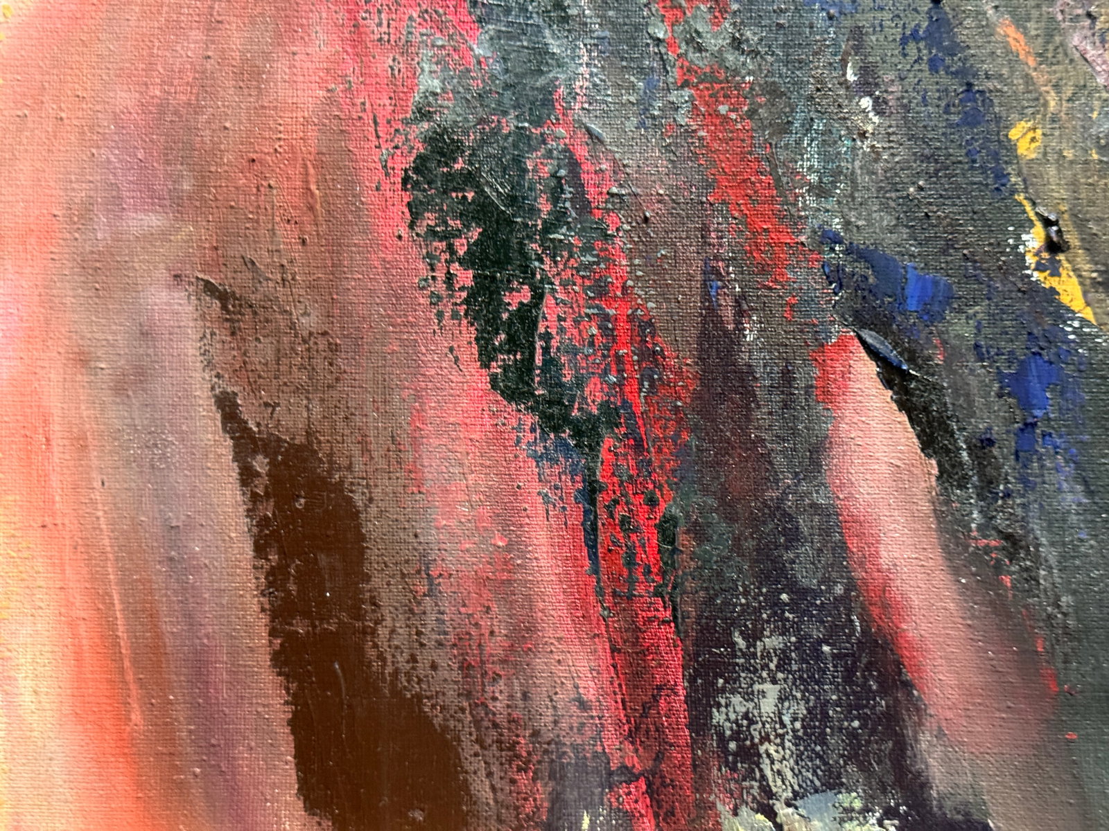 Abstract Oil painting with frame Nu K. Leonid - 6
