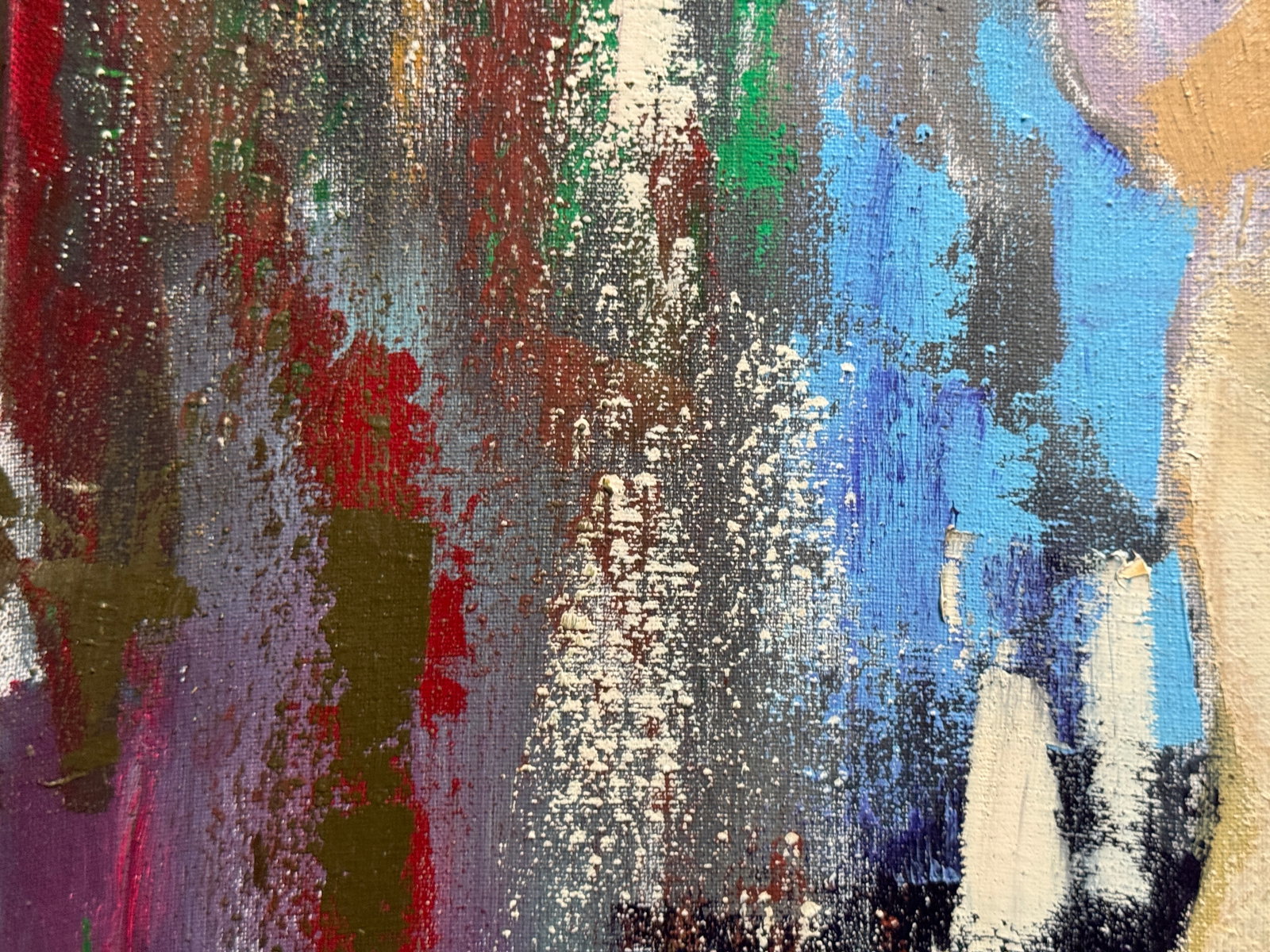 Abstract Oil painting with frame figure model K. Leonid - 5
