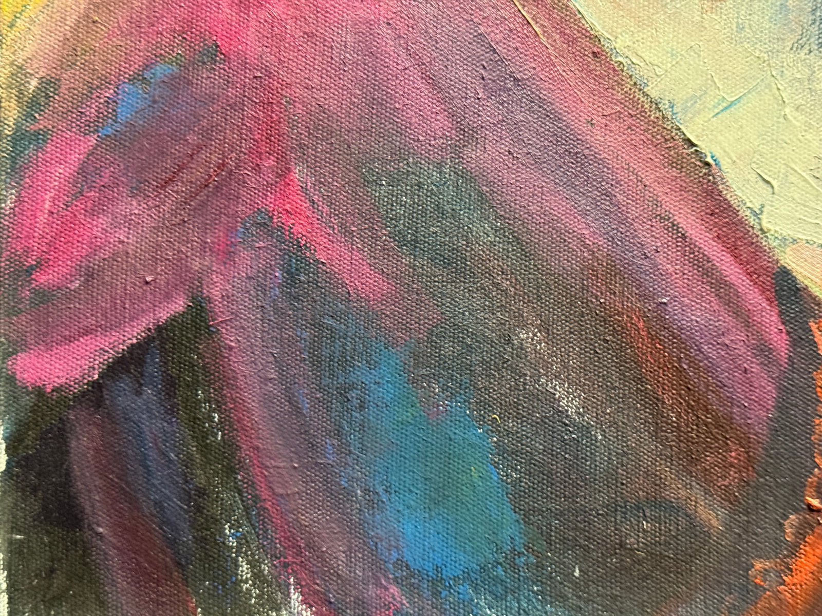 Abstract Oil painting with frame Naked K. Leonid - 5