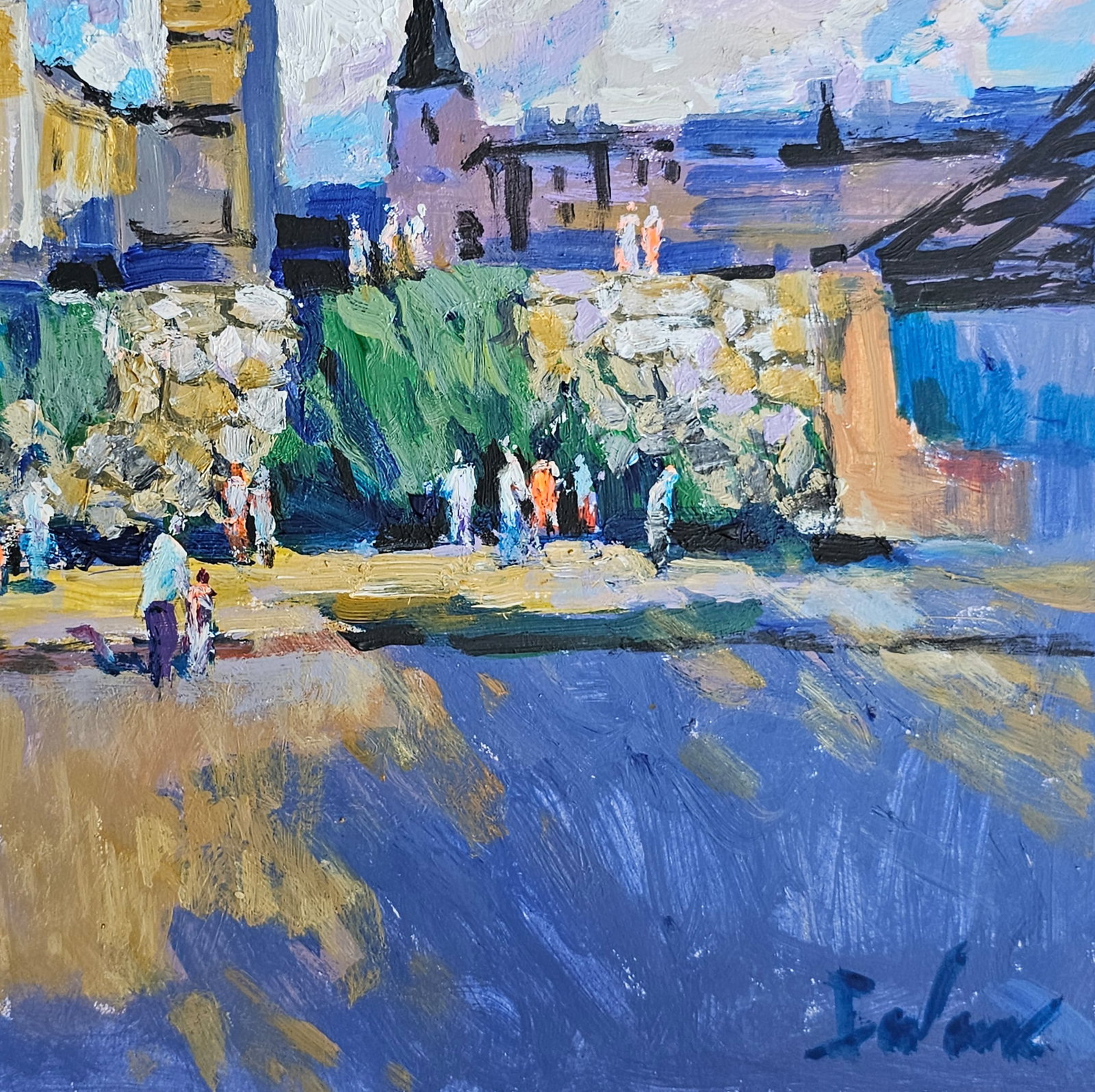 Acrylic painting Ivano-Frankivsk bastion Vyacheslav Petrovich Babac - 6