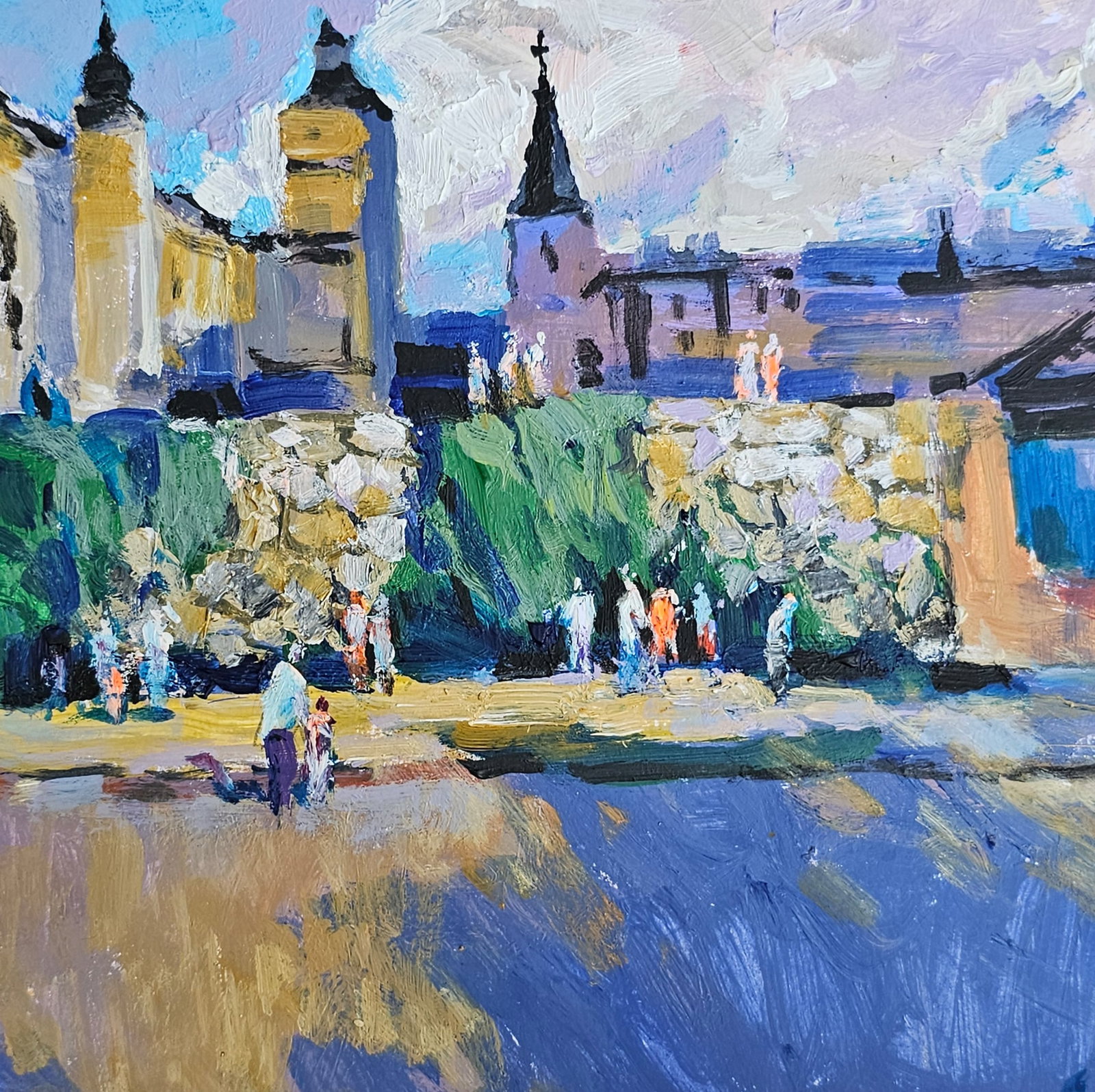 Acrylic painting Ivano-Frankivsk bastion Vyacheslav Petrovich Babac - 7