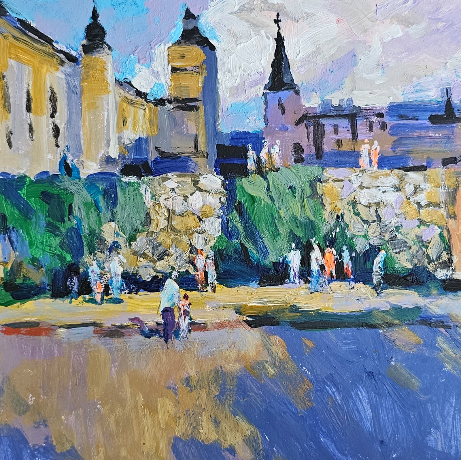 Acrylic painting Ivano-Frankivsk bastion Vyacheslav Petrovich Babac - 8