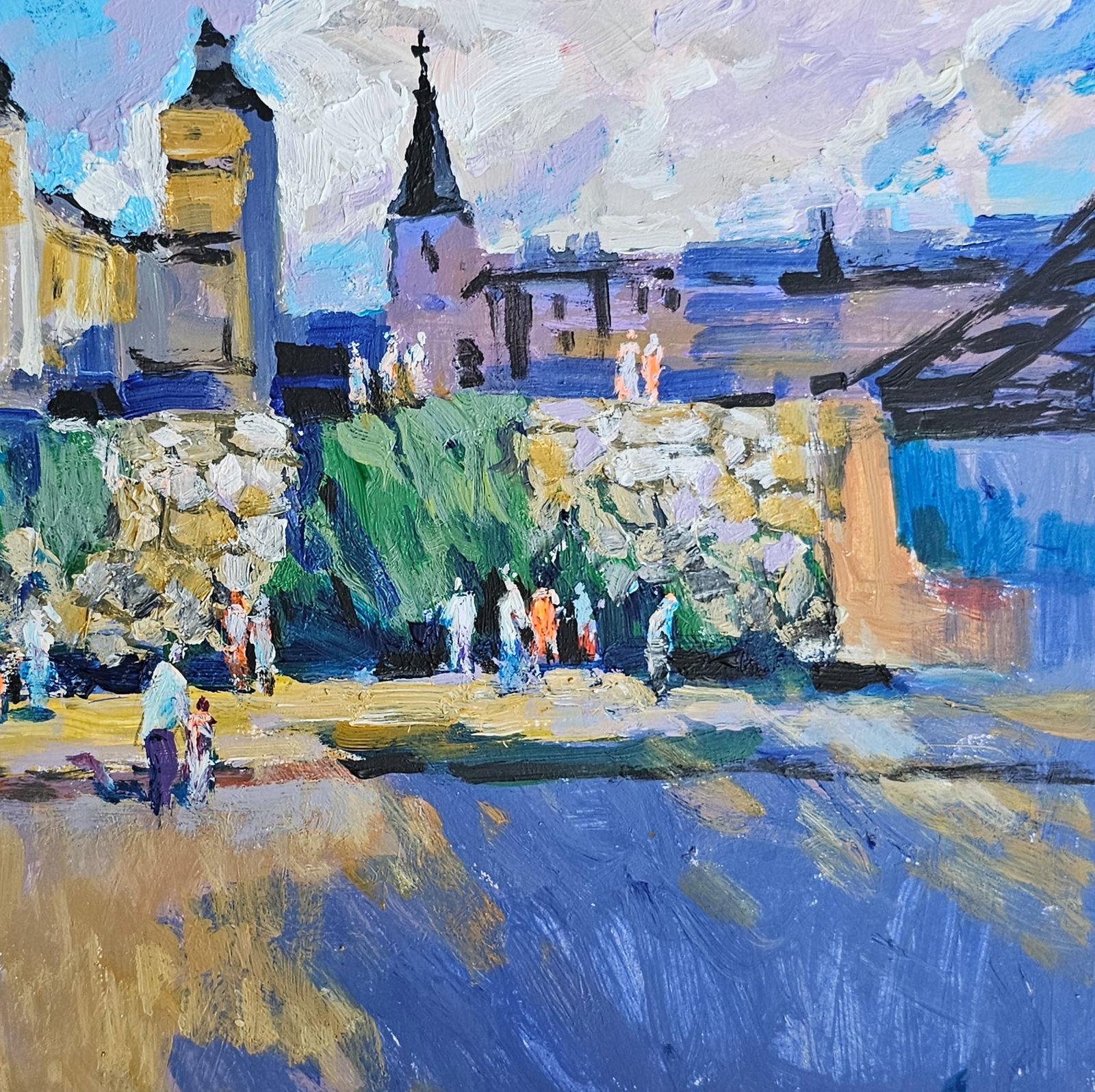 Acrylic painting Ivano-Frankivsk bastion Vyacheslav Petrovich Babac - 9