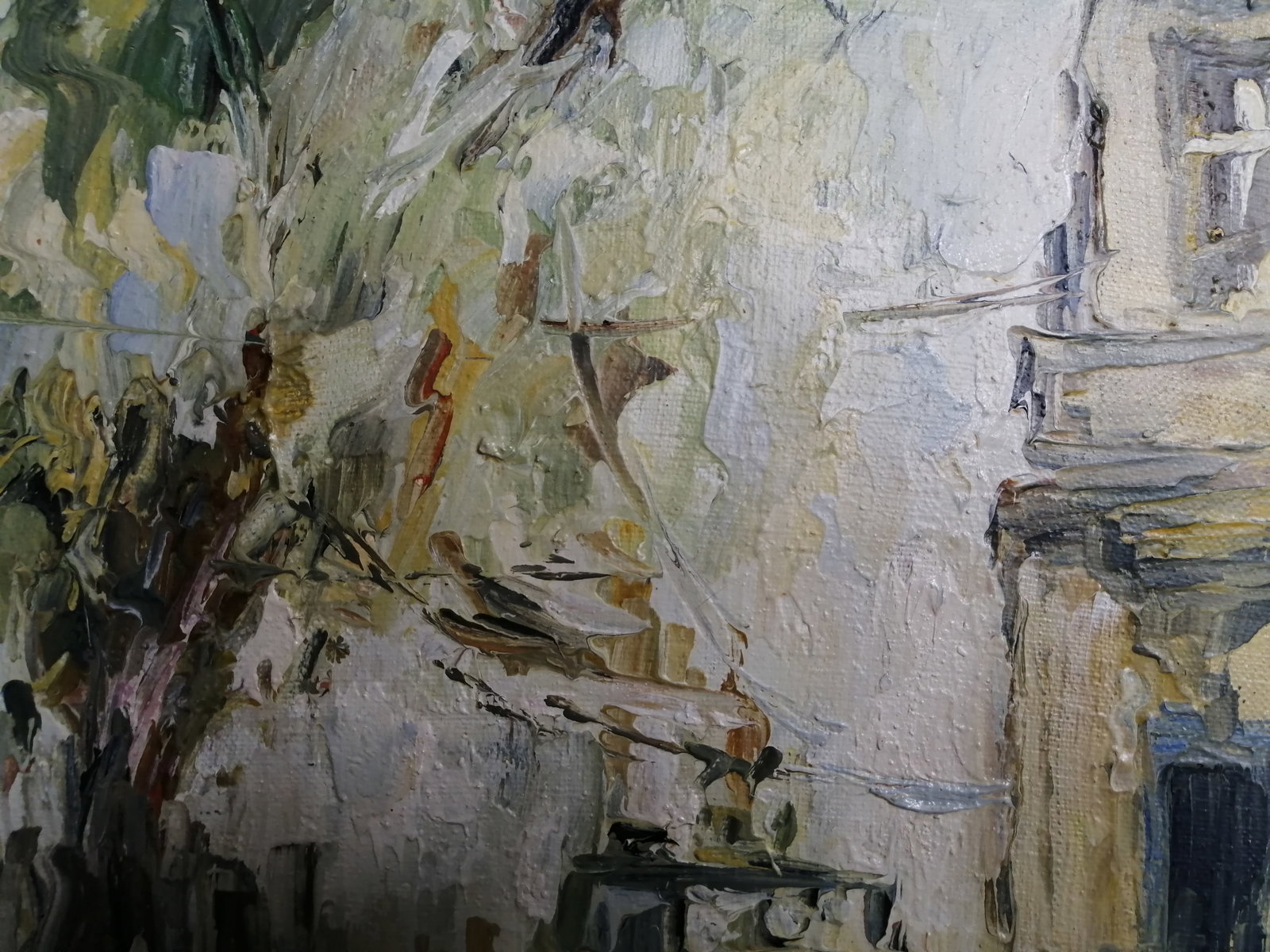 Oil painting Lviv tram Vadim Os'onov - 5
