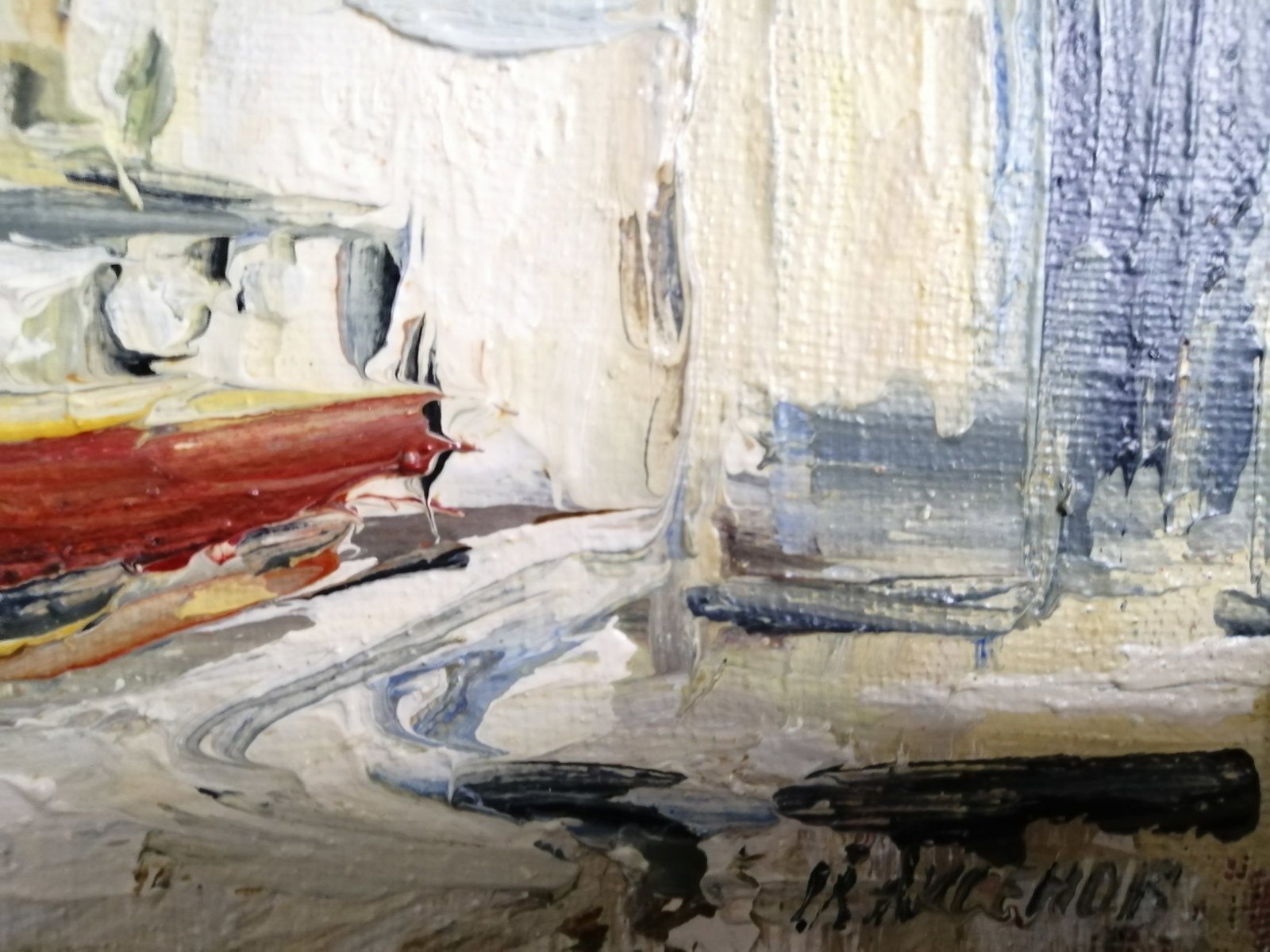 Oil painting Lviv tram Vadim Os'onov - 6