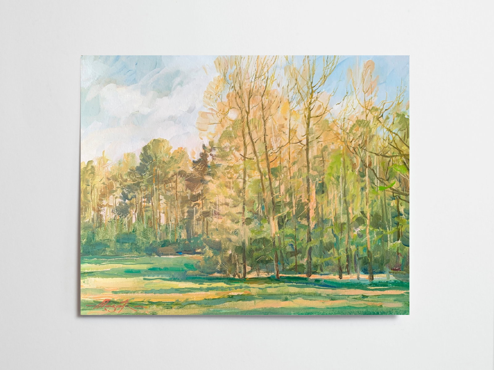 Oil painting In the meadow Oleksandr Oleksandrovich Nazarenko - 2