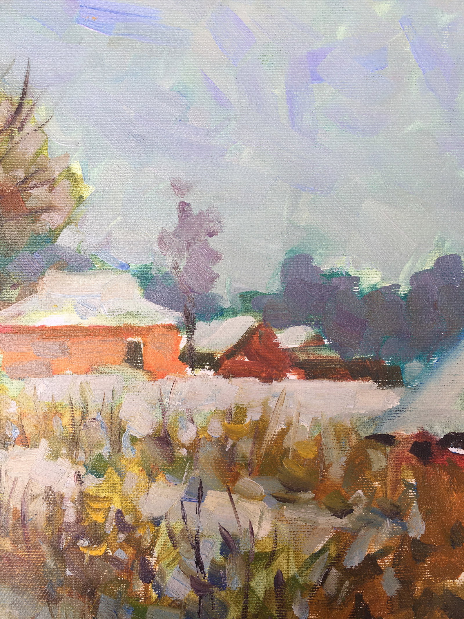 Oil painting Winter way Sergey Ivanovich Animov - 8