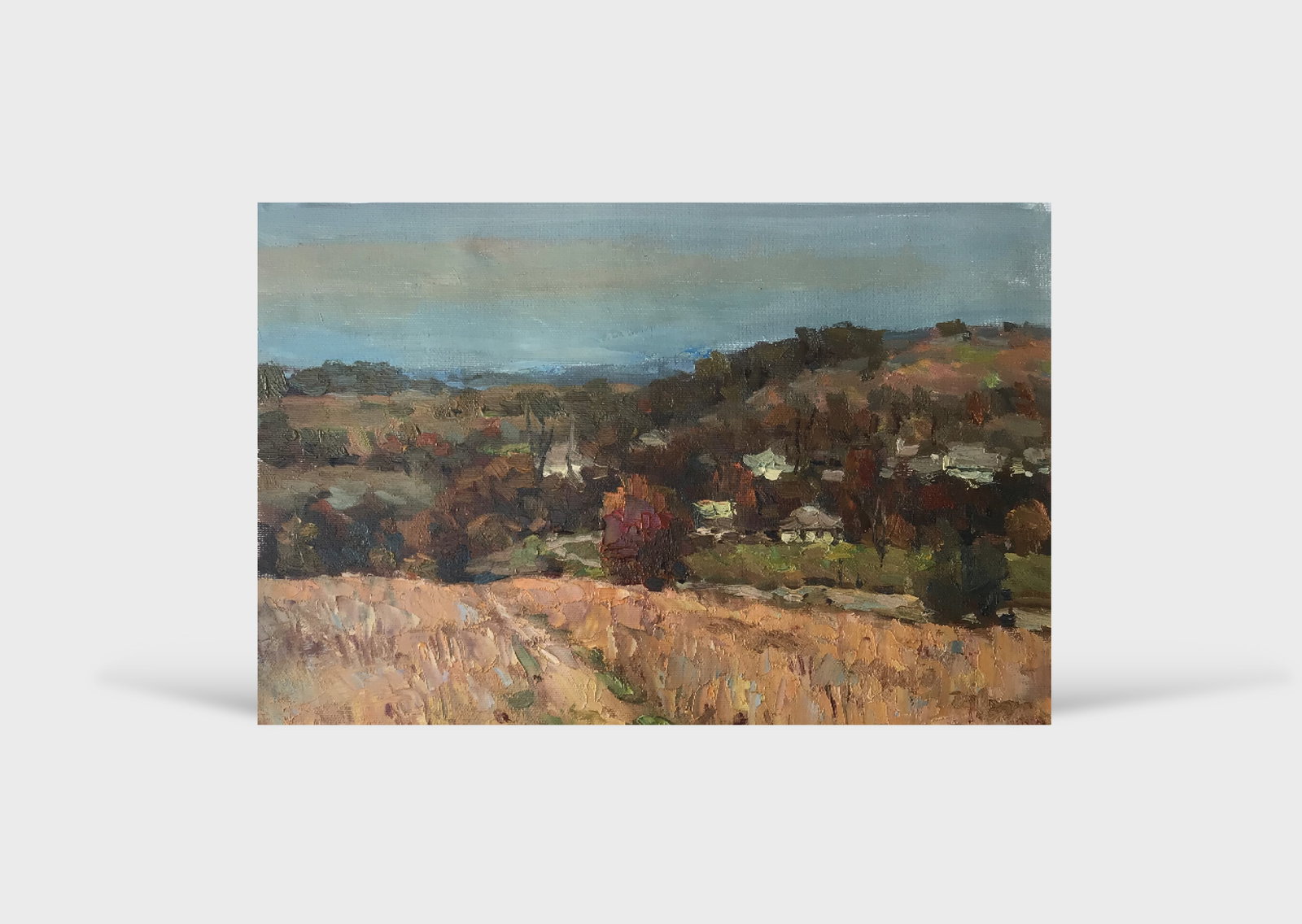 Oil painting Autumn meadows Sergey Ivanovich Animov - 11